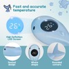 Baby Bath Thermometer with LED Light Temperature Warning Function, Bath