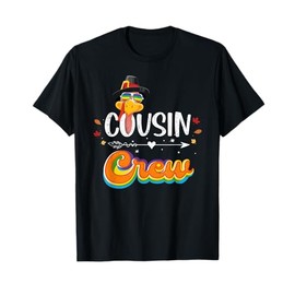 Cousin Crew Thanksgiving Pajamas Matching Turkey Family T-Shirt