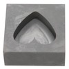 Graphite Casting Mold Professional Heart Shaped Ingot Casting Refining Mould