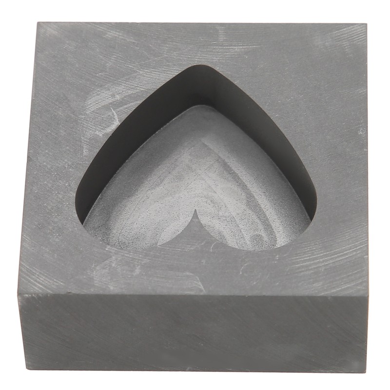 Graphite Casting Mold Professional Heart Shaped Ingot Casting Refining Mould
