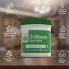 D-Ribose Pure Powder 200g Jar (5g per Serving) Non-GMO/Soy-Free/Gluten Free