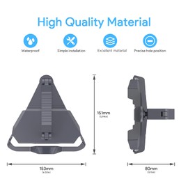 QUIDDITY Starlink Mini Roof Rack Mount, 0.47''-1.89'' Starlink Mini Mount Kit, with Pipe for RV, Poles, Yachts, Campers(Not for Round Profile Bars)