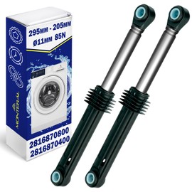 Pack of 2 shock absorbers washing machine 85N diameter 11 mm length 295 mm - 205 mm with the original code 2816870800 2816870400 2810430100 for Beko for Arcelik - warranty 10 years - MONTERAL