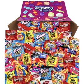HUGE Assorted Candy PARTY MIX BOX 6.50 LBS/104 OZ Over 255 Individually Wrapped Candies of All Time America's Most (105)