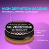 1 x Round Jumbo Size Coaster 12cm Silverstone Circuit Racing