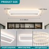 Vloitgol Dimmable Led Ceiling Light with Remote Control 31.5in Modern