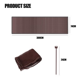 3 Metre Stair Protective Net, Stair Railing Safety Net, Stair Railing Fence Mesh, Safety Net for Children, Protective Net Stairs, Baby Balcony Net (Brown)