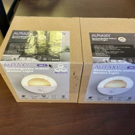 AURAXY (2) AURAXY LED USB Rechargeable Motion Sensor Night Light, Indoor