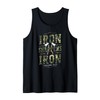 Iron Sharpens Iron Christian Camo Scripture Gym Workout Tank Top