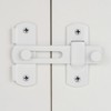 Wocoe 5 Packs White Stainless Steel Barn Latches | 3.93"