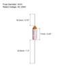 sourcing map 5 Pcs Metal Temperature Thermal Fuse SF133 133C