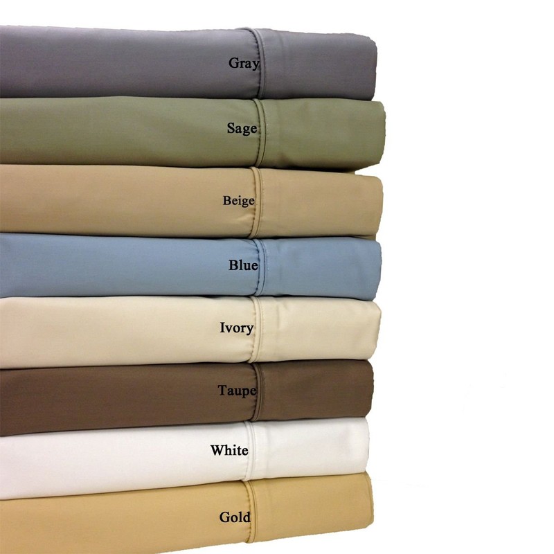 Royal Bedding Silky Soft Cotton Blend Fitted Sheet, 650 Thread