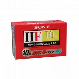 Sony General Audio Cassette Tape HF (Normal Position, 10 Minutes, 10 Rolls Pack) 10C-10HFB
