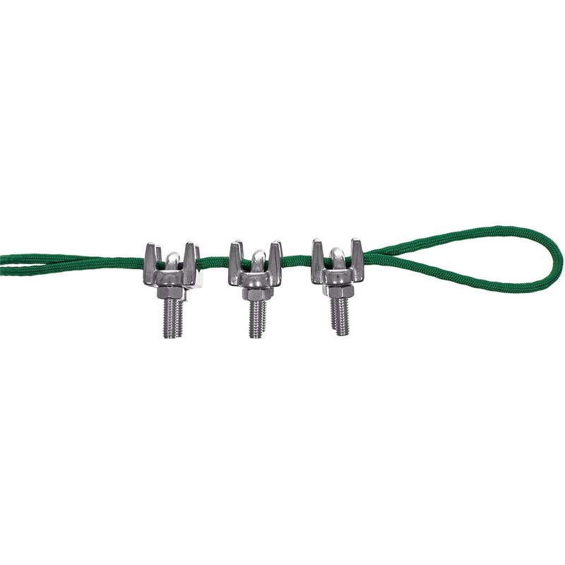 Rope & Cord Stainless Steel Rope Clamps – 1/4-Inch (2