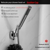 Suction Cup Handheld Shower Head Holder - 360 Swivel Adjustable