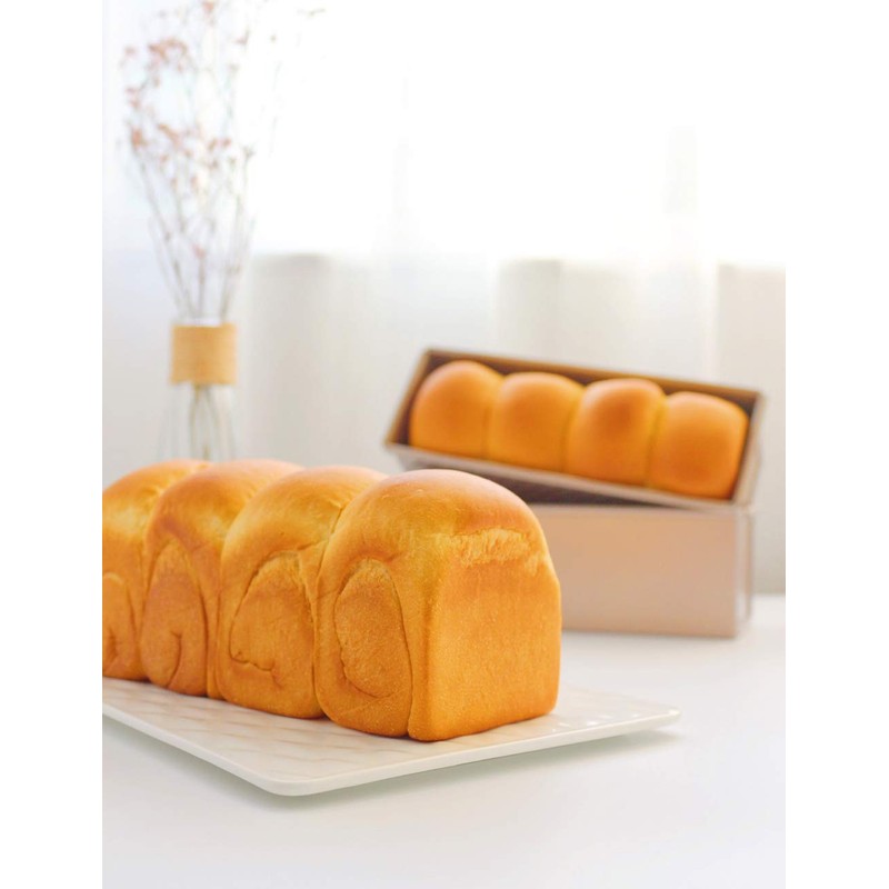 CHEFMADE Pullman Loaf Pan with Lip, 0.66 lb Dough Capacity