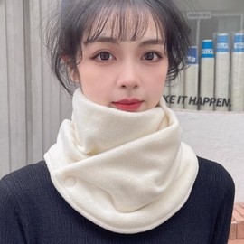 Plain Couple Winter Neck Warmer Scarf Unisex Light Gray 4ea