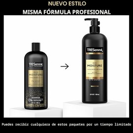 TRESemmé Champú hidratante de humedad rica 3 unidades para cabello seco formulado con tecnología Pro Style 28 fl oz