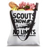 Scouts Know No Limits Camping Scouting Scout Tote Bag