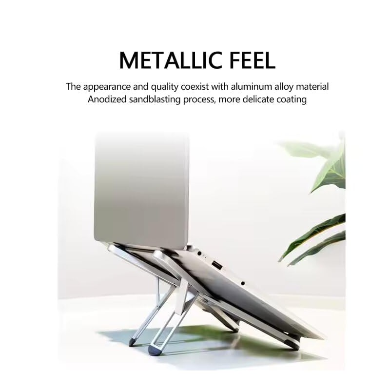 Foldable & Portable Laptop Stand for Desk, Light Weight Alloy