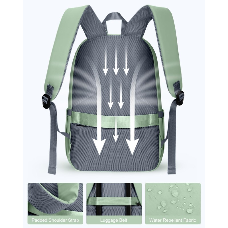 HOMIEE Lightweight Stylish Casual Backpack, Laptop Backpack Water-Resistant Daypack, Travel/School/Casual/Work