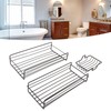 Shower Caddy Shelf Basket Self Adhesive Wall Mount Black Storage