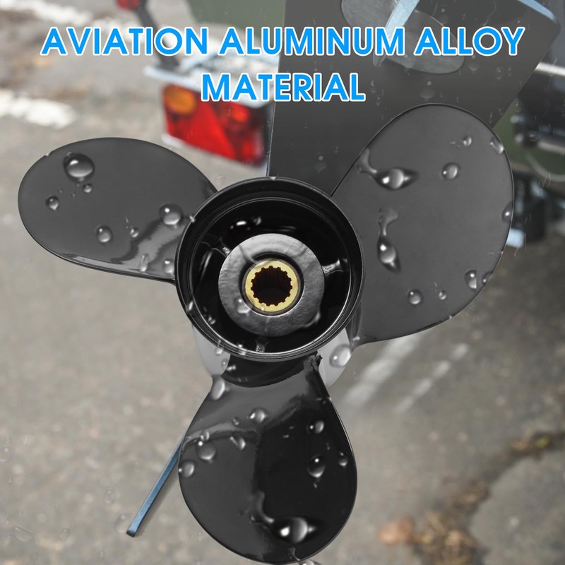 Wvkeosc 13 x 19 Aluminum Boat Propeller for Mercury Engines