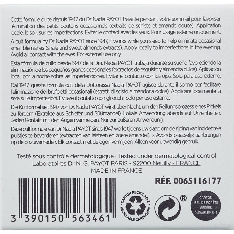 Payot Pate Grise L'Originale 15ml Cement Cream / 빠이요 빠뜨