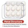 CAKETIME Silicone Muffin Pan, Metal Reinforced Frame Regular Size Cupcake