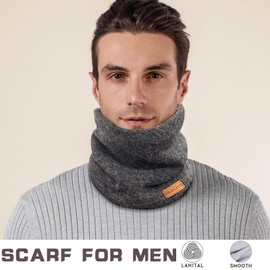 DARCHEN Neck Warmer, Neck Gaiter For Men Women, Winter Face Scarf Fleece Covering Mask, Thick Windproof Scarves Ski Winter Outdoor Activities [1 or 2 Pack]