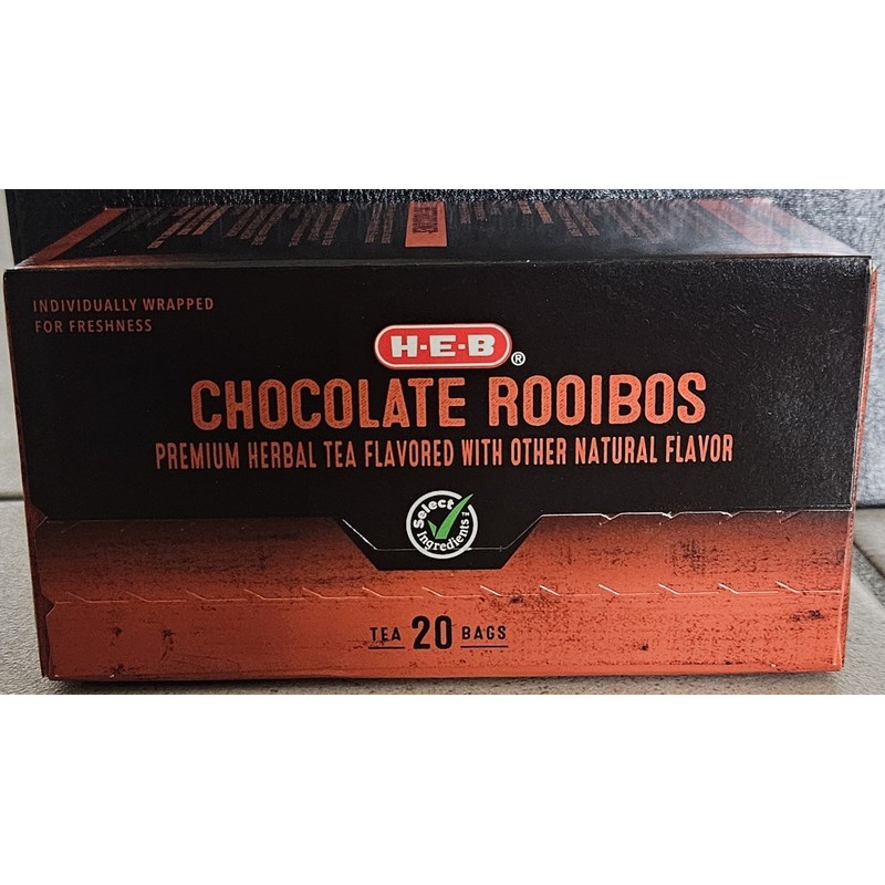 HEB Chocolate Rooibos Herbal Tea With Chicory - 20 Bags