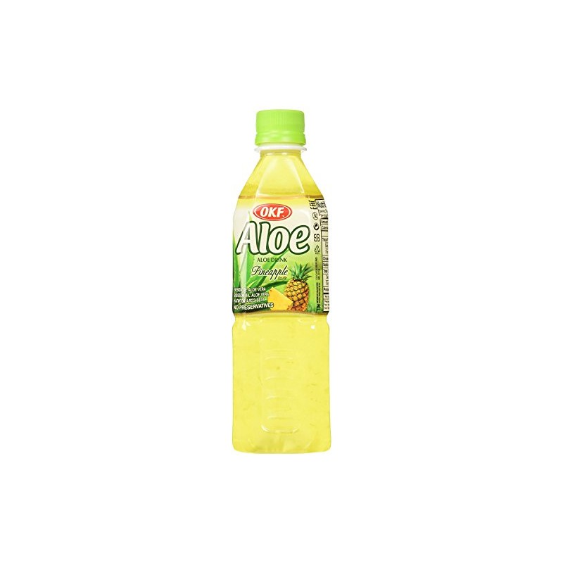 OKF Aloe Vera Drink Pineapple 16.9 Oz (Case of 10)