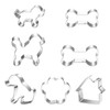 7 Pieces Puppy Theme Molds, Stainless Steel Molds, Creative Cookie