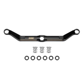 INJORA Black Brass Steering Link for TRX4M Upgrade Parts 1/18 RC Crawler Car,Full Clearance,12g