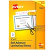 Avery Clear Laminating Sheets, 9" x 12", Permanent Self-Adhesive, 2