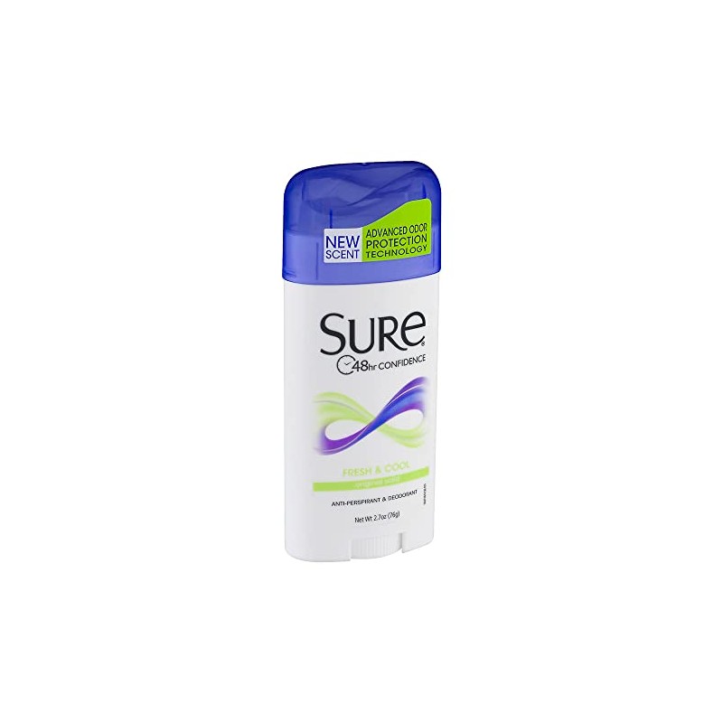 Sure Deodorant 2.7 Ounce Original Solid Fresh & Cool (79ml)