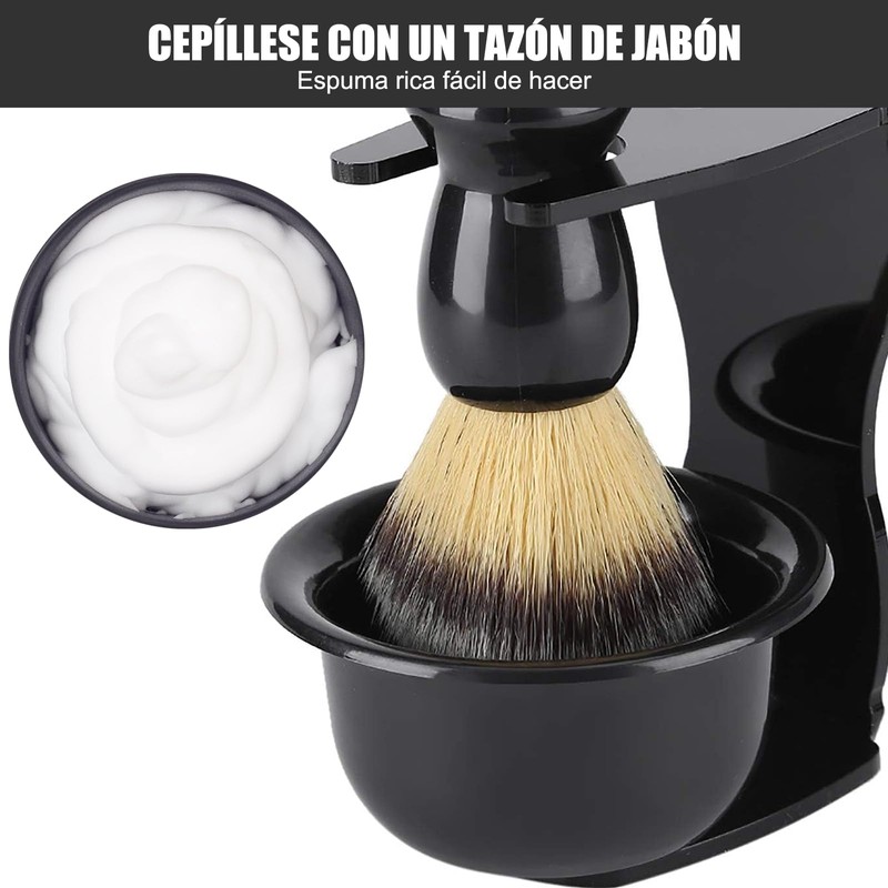 Set de Brochas de Afeitar,Incluye Cepillo, juego de afeitado 3