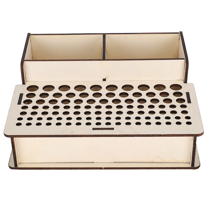 Wooden Leather Craft Tool Holder Leather Tool Organizer Wooden Box