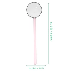 SHERCHPRY Glass Ladle, Sauce Ladle, Serving Ladle, Soup Ladle, Sauce Ladle, Teaspoon, Ladle, Gravy Boat, Sauce Spoon for Kitchen, Soup, Bowle, Sauce, Drinks, Tea, Coffee, Pink