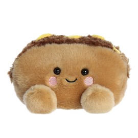Aurora® Adorable Palm Pals™ Mike Philly Cheesesteak™ Stuffed Animal - Pocket-Sized Play - Collectable Fun - Brown 5 Inches