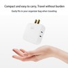 3 Way Flat Wall Plug Extender AC Adapter,Ultra Thin Folding