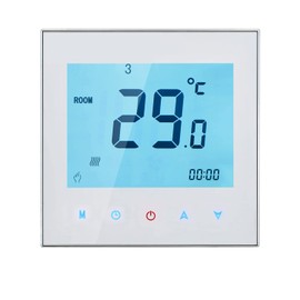 Funien Thermostat 5A 110-230 V Weekly Programmable LCD Display Touch Screen Water Heating Thermostat Room Temperature Controller