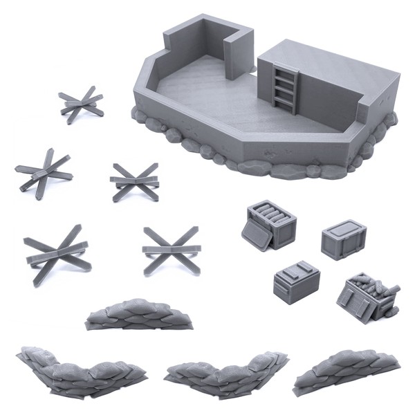 EnderToys Siege The Shore, Terrain Scenery for Tabletop 28mm Miniatures