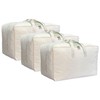 DoYiKe Soft Large Canvas Comforter Storage Bags with Four Carrying