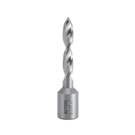 ACTOOL 3/8'' Diameter x 2'' Depth of Cut HSS Solid Drill with 3/4'' Weldon Shank,HSS Fully Ground Drill