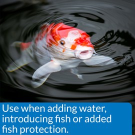 API POND STRESS COAT Pond Water Conditioner, Safe For Pets When Used As Directed, 473 ml Bottle,White