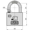 BASI | Safety Hasp with Padlock | 2 Joints |