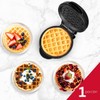 Holstein Housewares Personal Non-Stick Waffle Maker, Black - 4-inch Waffles