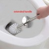 Toilet Brush with Holder, Free Standing Toilet Brushes, Closed Hideaway