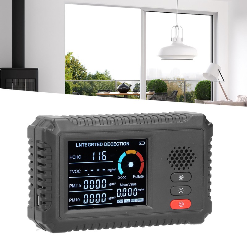 Multifunctional Air Quality Monitor Formaldehyde PM2.5 PM10 Detector for Home